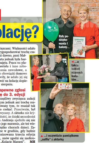 Kożuchowska na kolacji z panem Andrzejem Kożuchowska na kolacji z panem Andrzejem