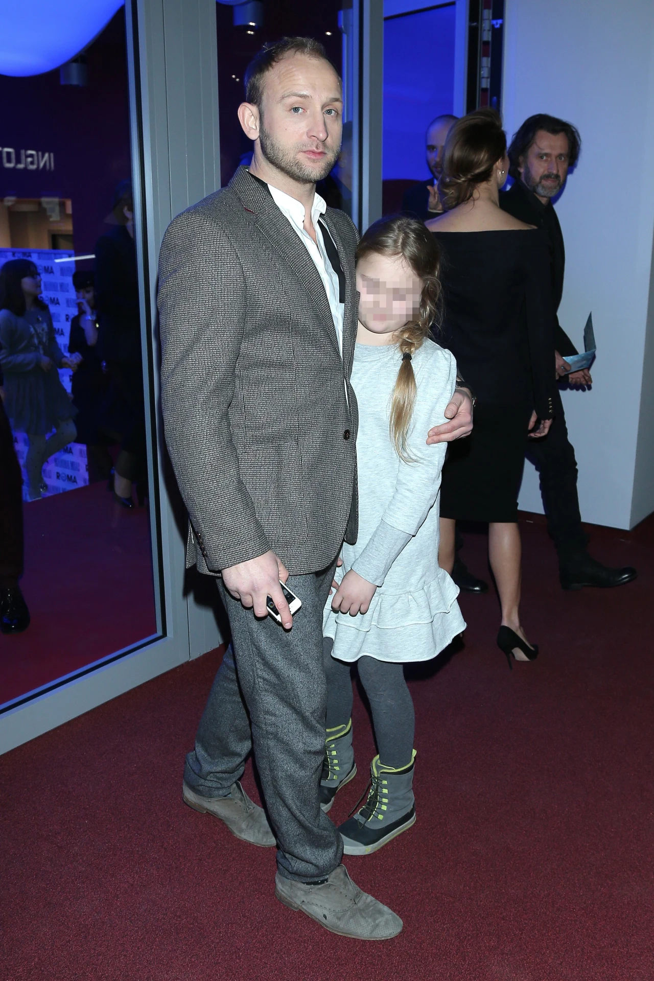 Borys Szyc z córką Borys Szyc z córką