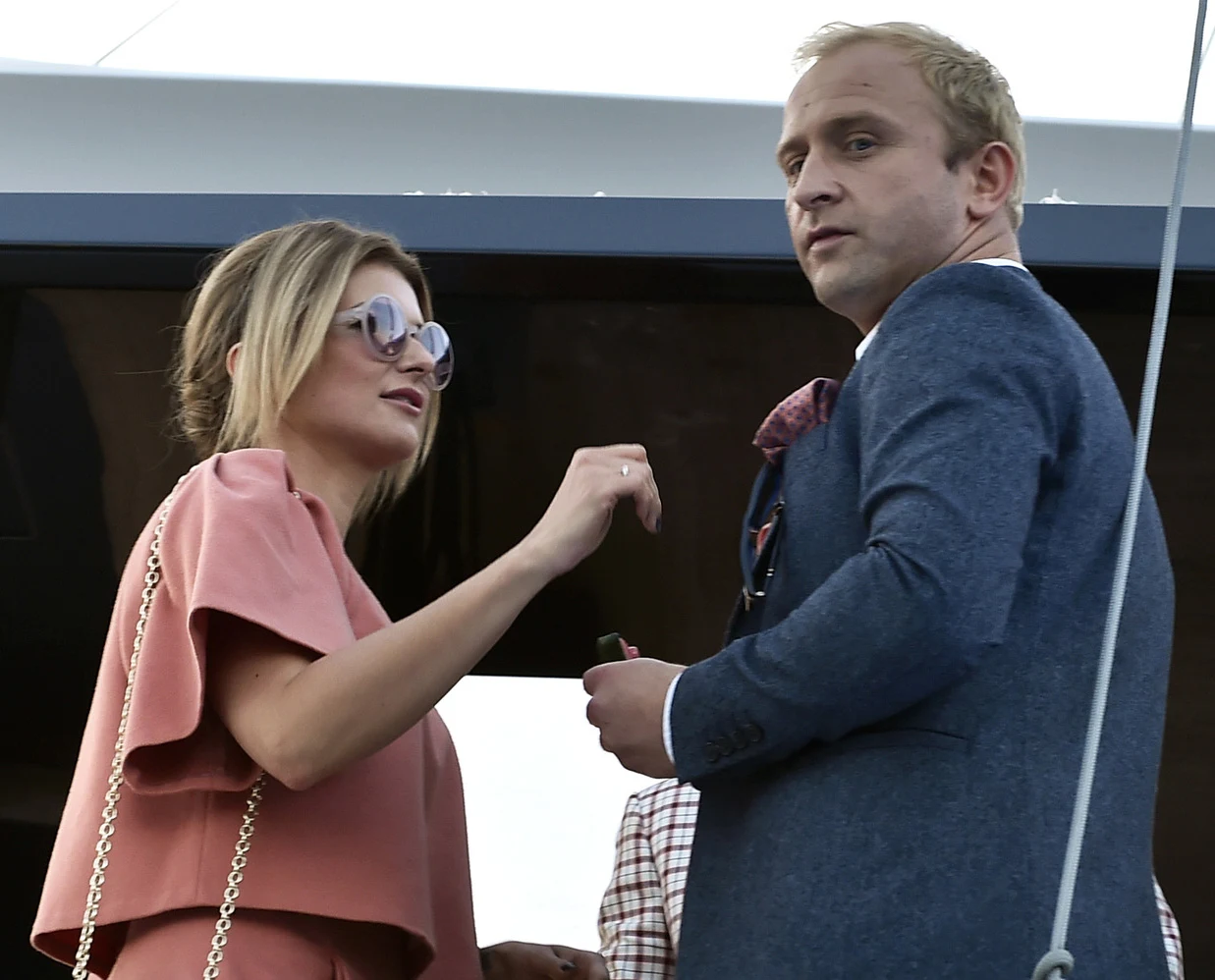 Borys Szyc z partnerką Justyną