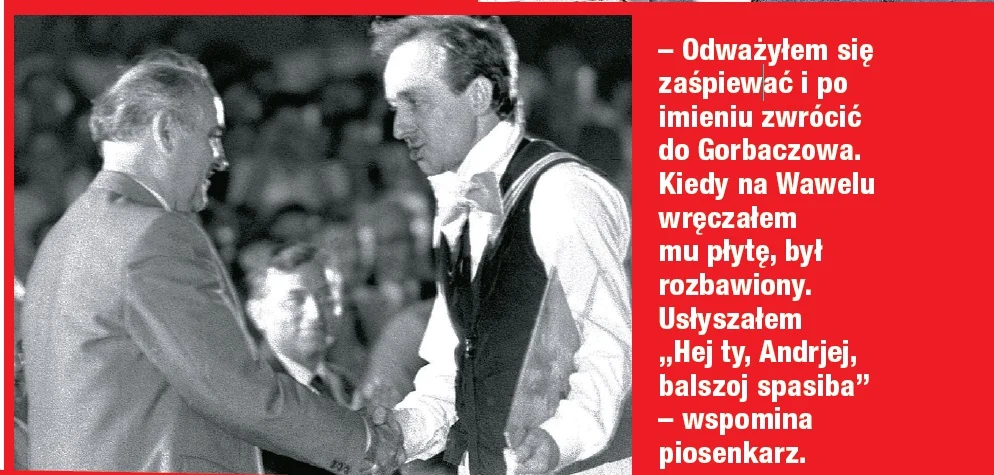 Rosiewicz i Michaił Gorbaczow Rosiewicz i Michaił Gorbaczow