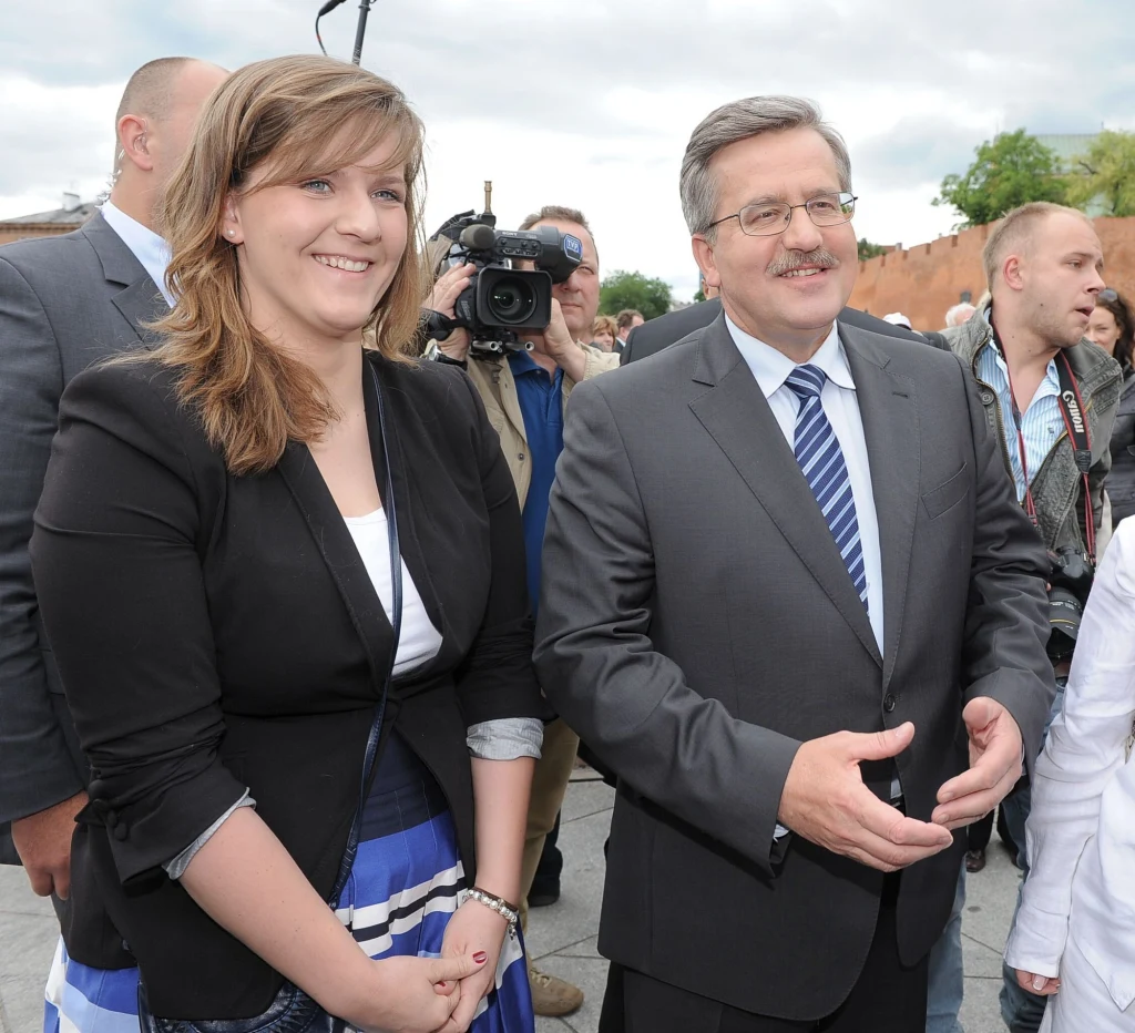 Elżbieta Komorowska z ojcem Bronisławem Komorowskim Elżbieta Komorowska z ojcem Bronisławem Komorowskim