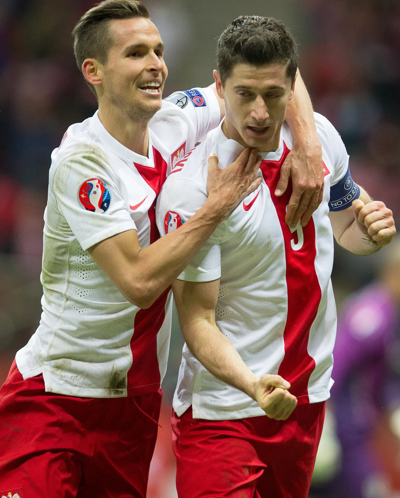 Paweł Olkowski wystąpił u boku Lewandowskiego podczas meczu Polska - Irlandia