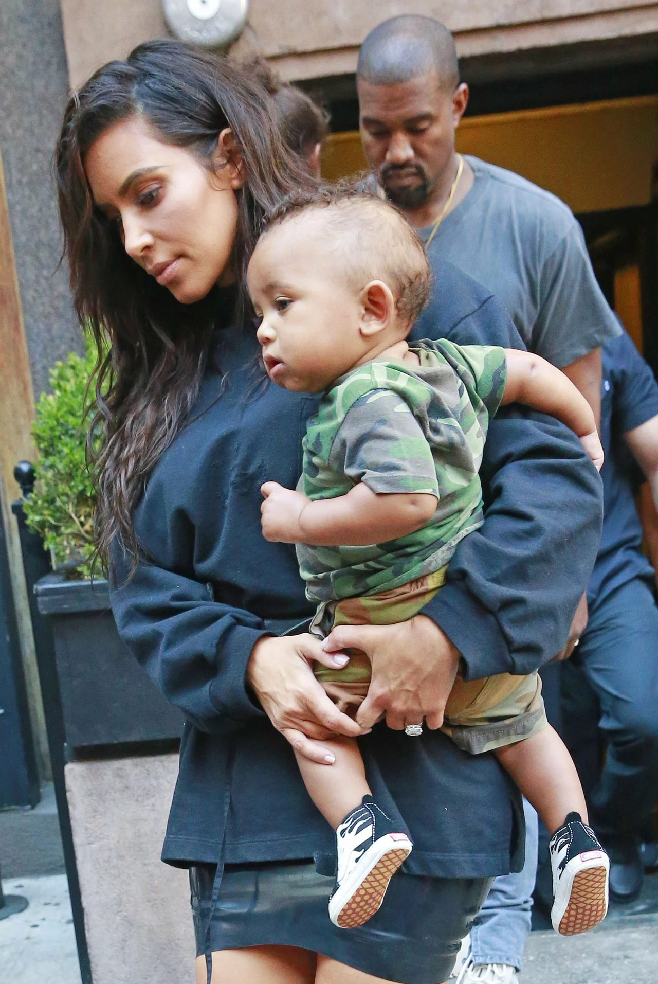 Kim i Kanye z synkiem Kim i Kanye z synkiem