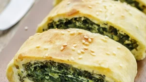 Strudel szpinakowo - serowy