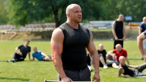 Tomasz Oświeciński na planie filmu "Pitbull: Nowe porządki"
