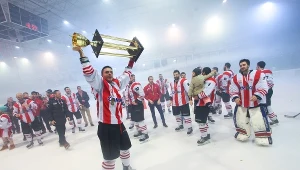 Tak hokeiści Comarch Cracovii świętowali mistrzostwo Polski