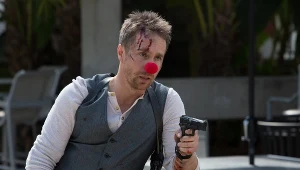 Sam Rockwell w scenie z filmu "Pan Idealny"