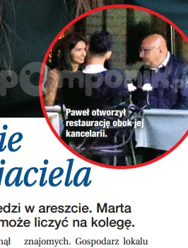 Marta i Paweł podczas kolacji Marta i Paweł podczas kolacji