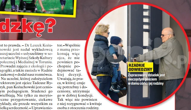 Pan Leszek uwielbia odwiedzać wnuka Pan Leszek uwielbia odwiedzać wnuka