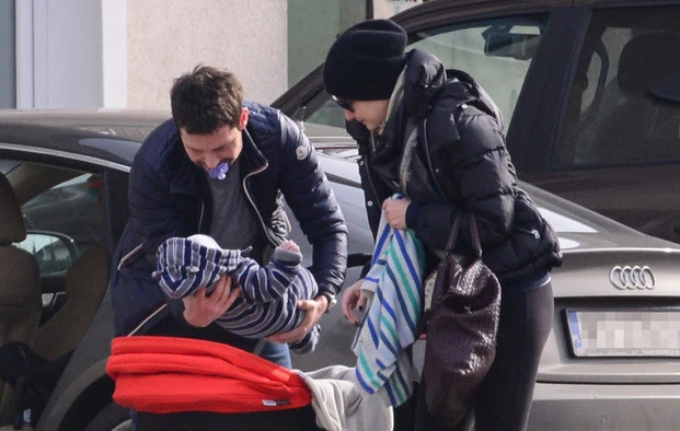 Małgorzata Kożuchowska z rodziną