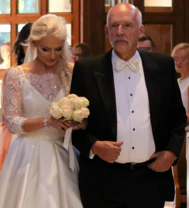 Janusz Korwin-Mikke z córką Janusz Korwin-Mikke z córką