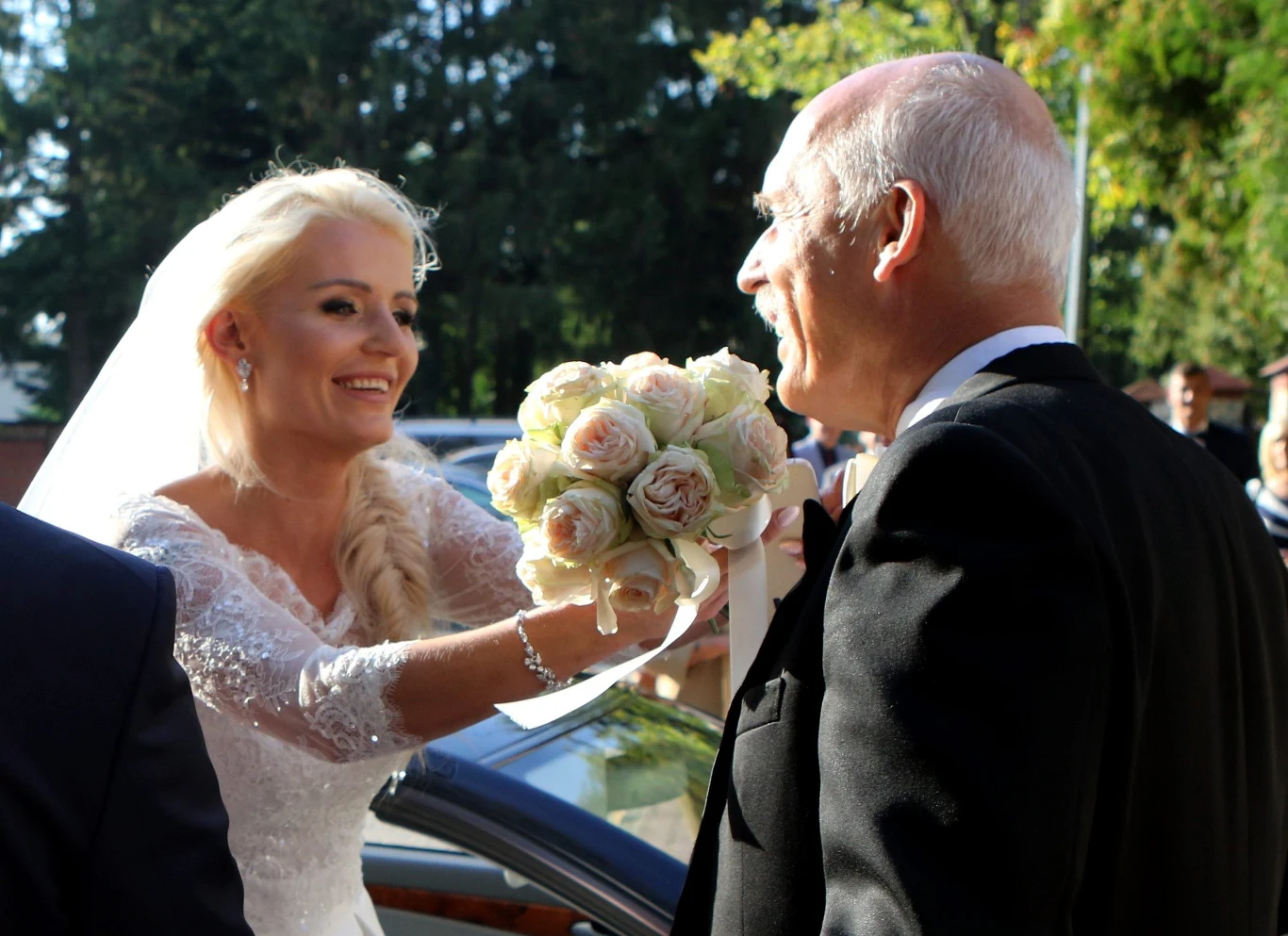 Janusz Korwin-Mikke z córką Janusz Korwin-Mikke z córką