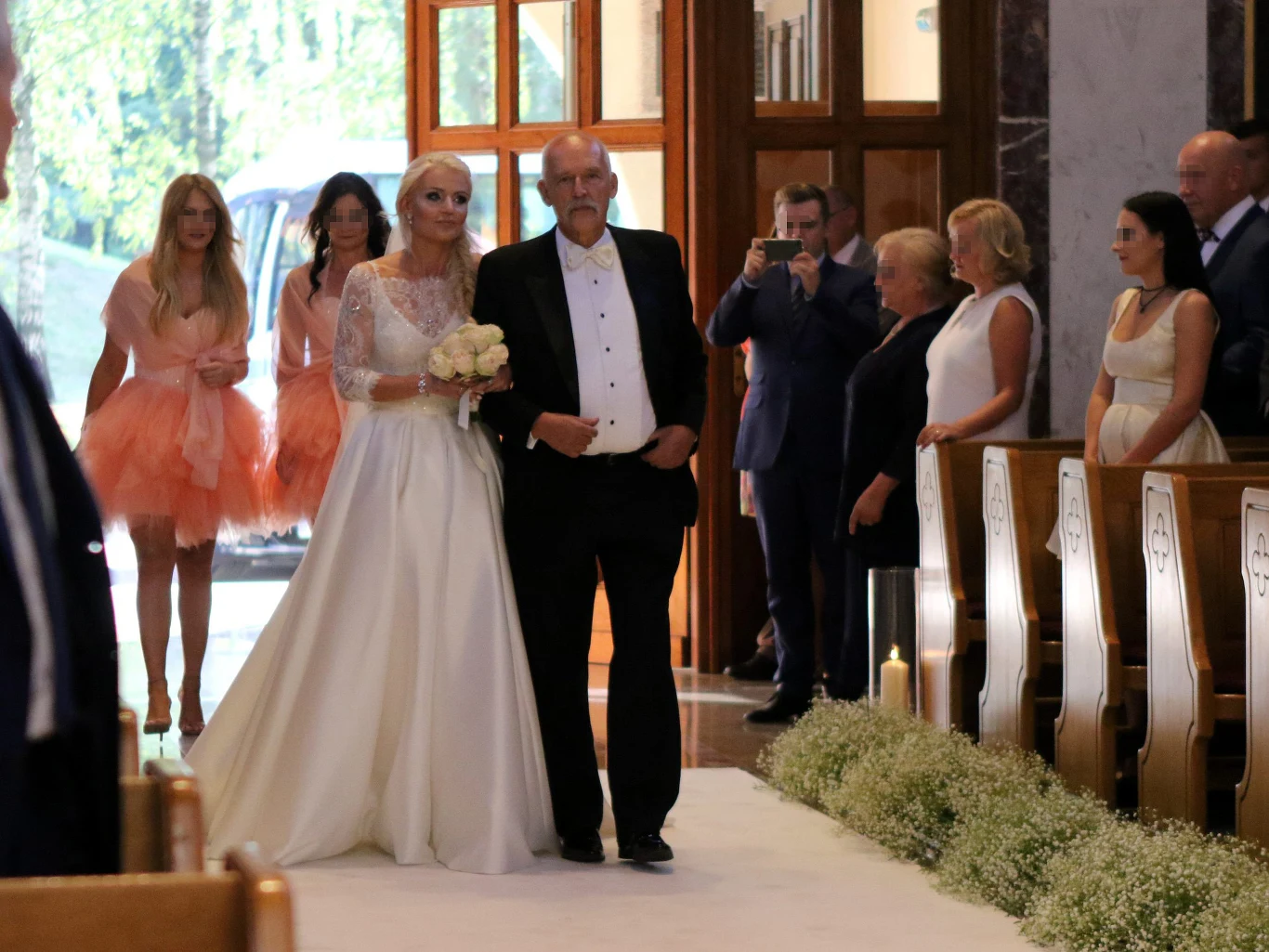 Janusz Korwin-Mikke z córką Janusz Korwin-Mikke z córką