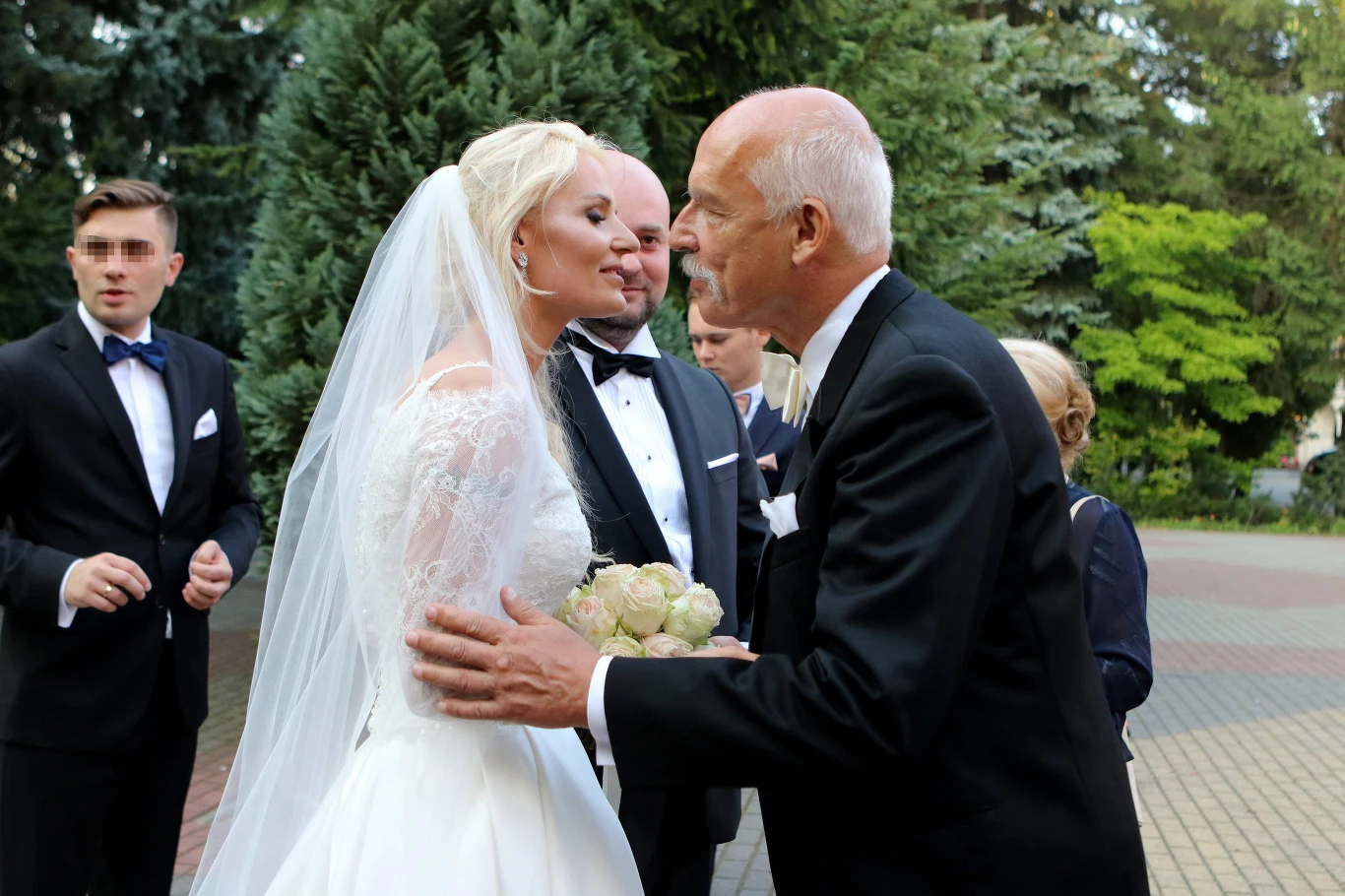 Janusz Korwin-Mikke z córką Janusz Korwin-Mikke z córką