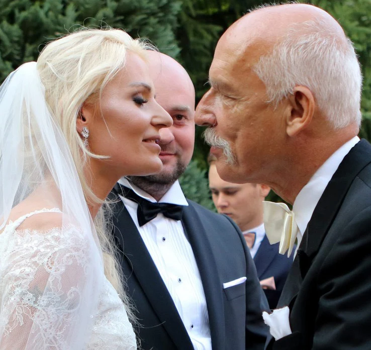 Janusz Korwin-Mikke z córką Janusz Korwin-Mikke z córką