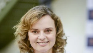 Beata Fido na planie jednego z odcinków serialu "Komisarz Alex"