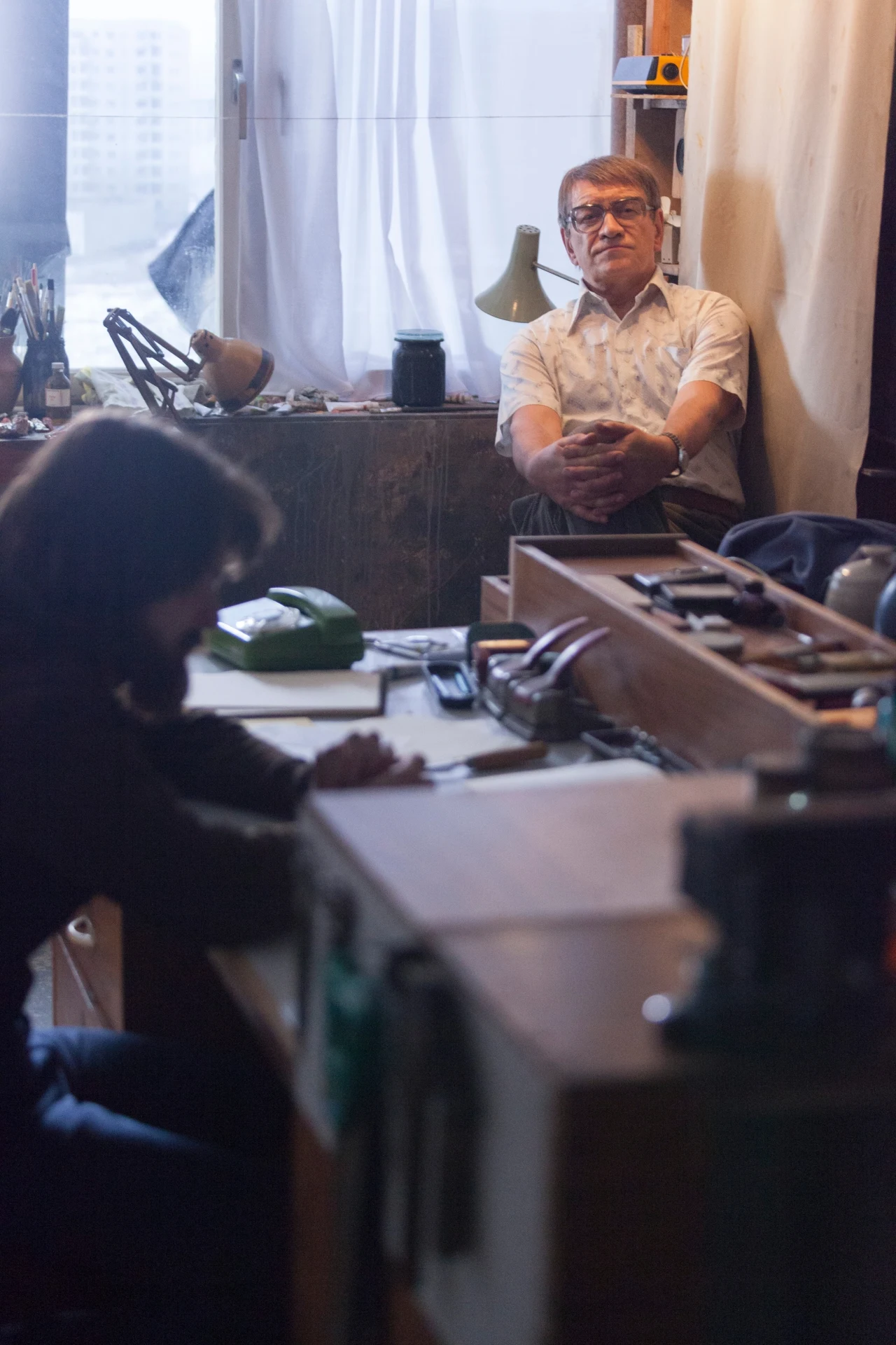 Andrzej Seweryn (Zdzisław Beksiński) i Dawid Ogrodnik (Tomasz Beksiński) Andrzej Seweryn (Zdzisław Beksiński) i Dawid Ogrodnik (Tomasz Beksiński)