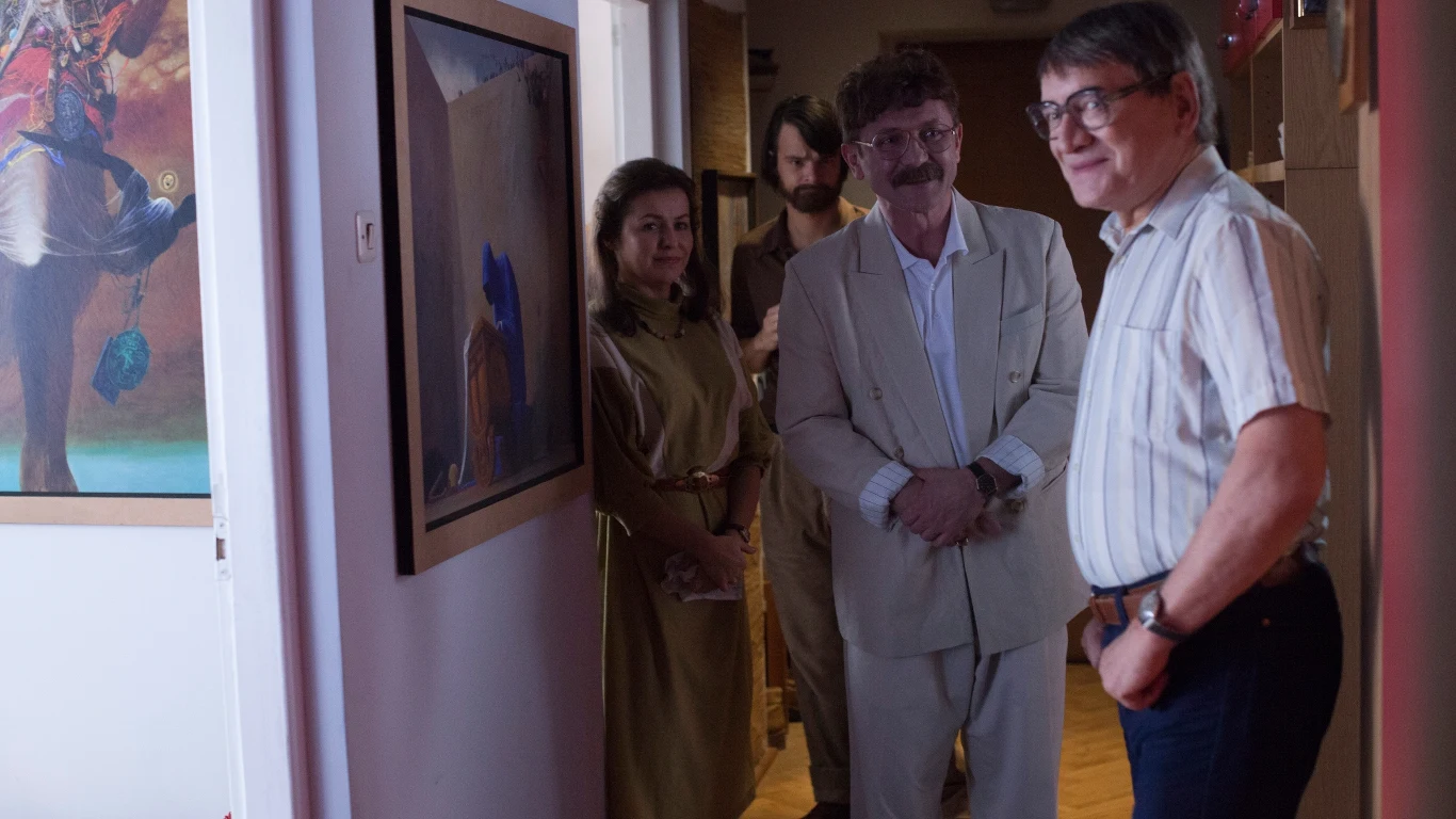 Aleksandra Konieczna (Zofia Beksińska), Dawid Ogrodnik (Tomasz Beksiński), Andrzej Chyra (Piotr Dmochowski) i Andrzej Seweryn (Zdzisław Beksiński) Aleksandra Konieczna (Zofia Beksińska), Dawid Ogrodnik (Tomasz Beksiński), Andrzej Chyra (Piotr Dmochowski) i Andrzej Seweryn (Zdzisław Beksiński)