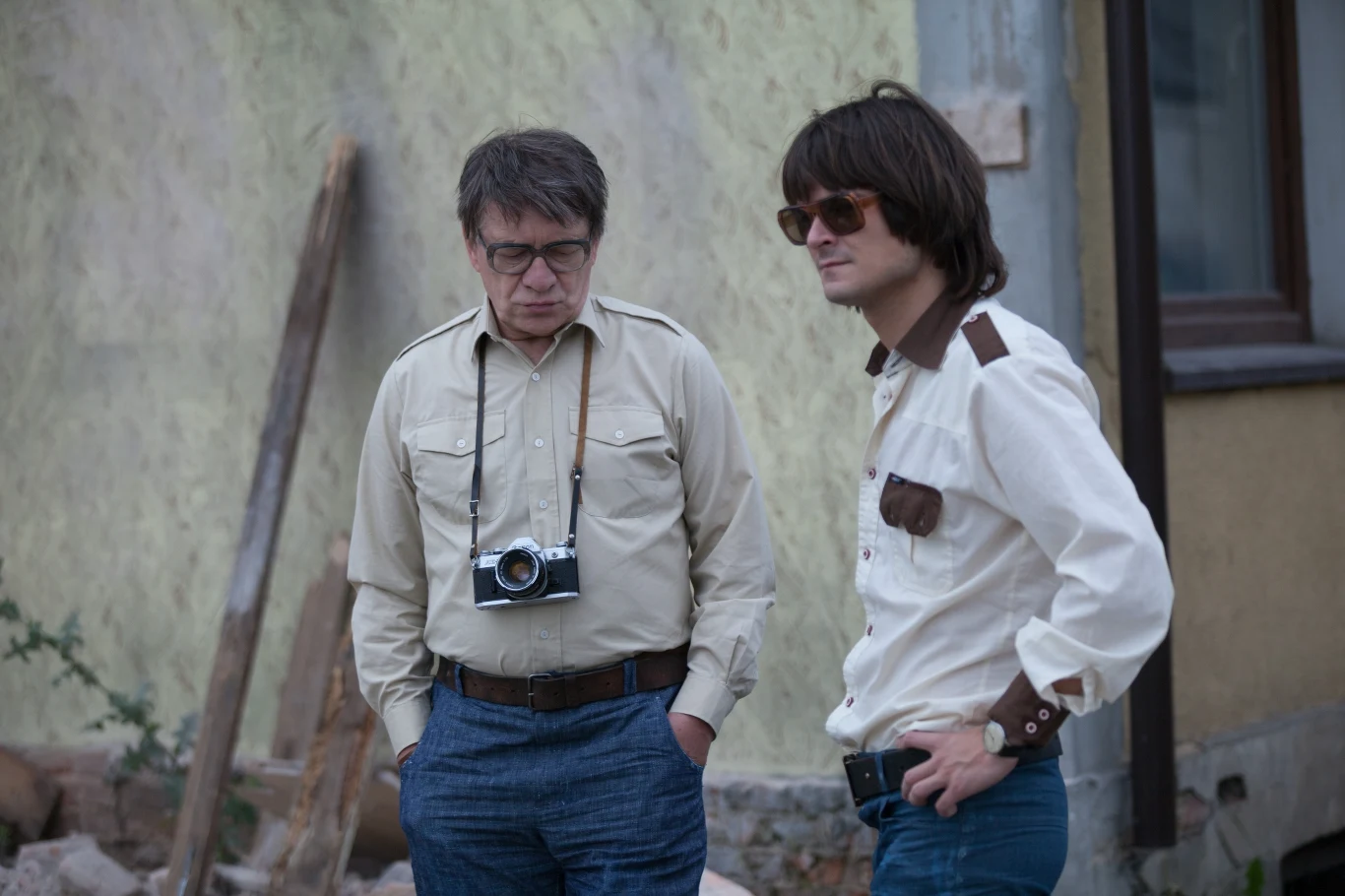 Andrzej Seweryn (Zdzisław Beksiński) i Dawid Ogrodnik (Tomasz Beksiński) Andrzej Seweryn (Zdzisław Beksiński) i Dawid Ogrodnik (Tomasz Beksiński)