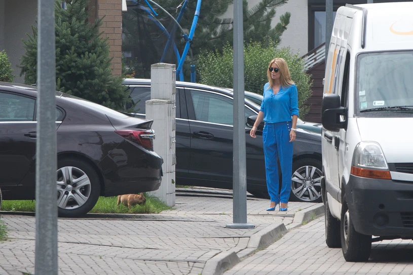 Rozenek na spacerze z psem Rozenek na spacerze z psem