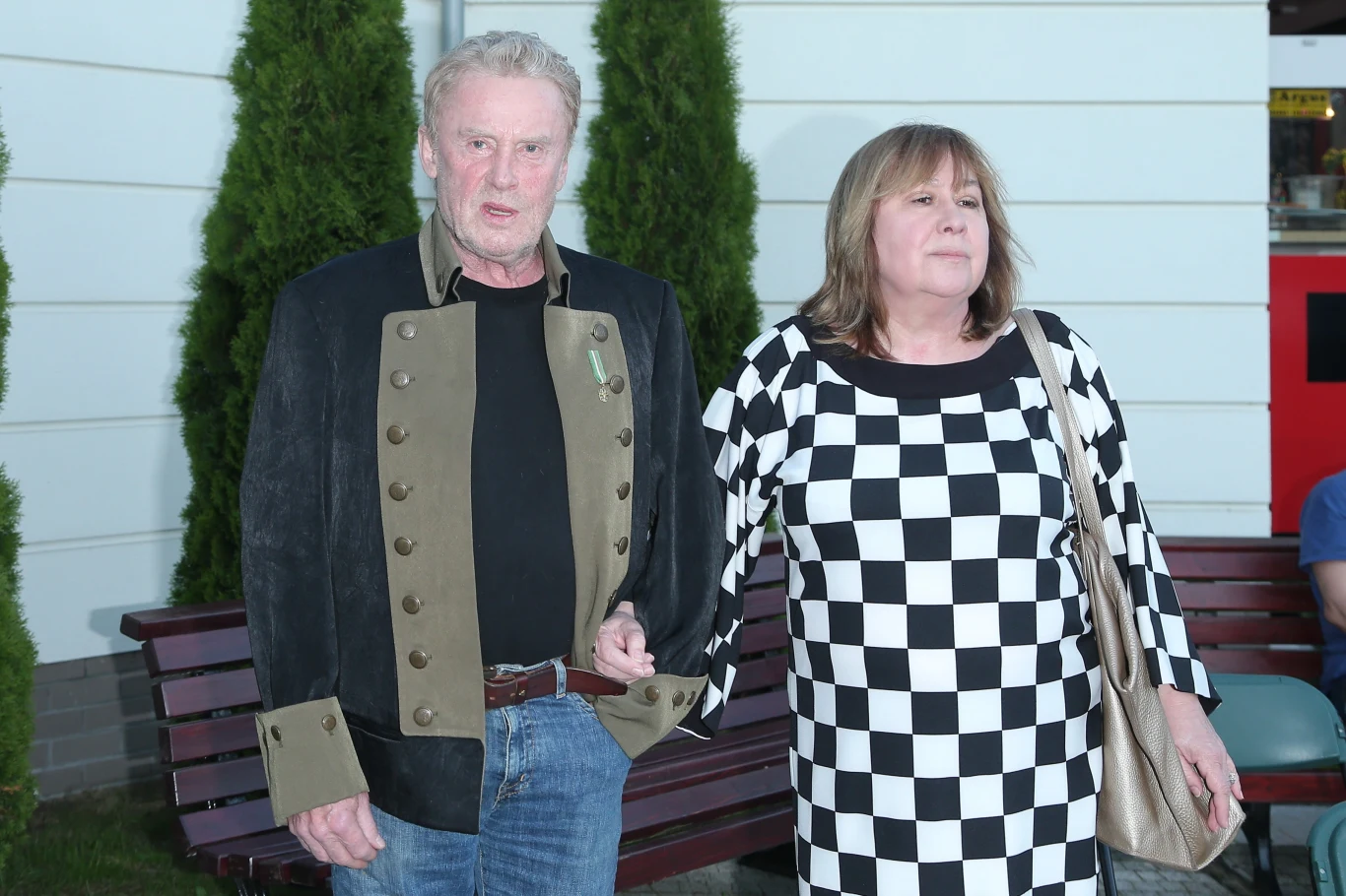 Daniel Olbrychski z obecną żoną, Krystyną Daniel Olbrychski z obecną żoną, Krystyną