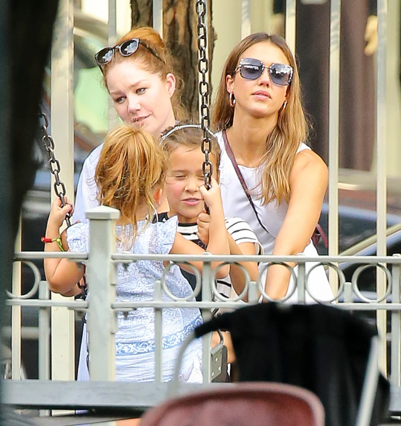 Jessica Alba z córkami Jessica Alba z córkami