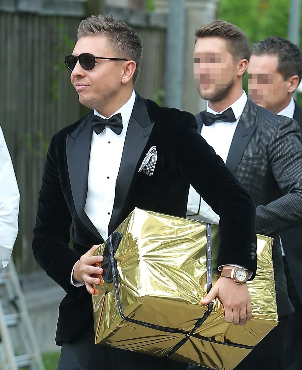 Jemioł z przyjacielem na ślubie Rozenek i Majdana