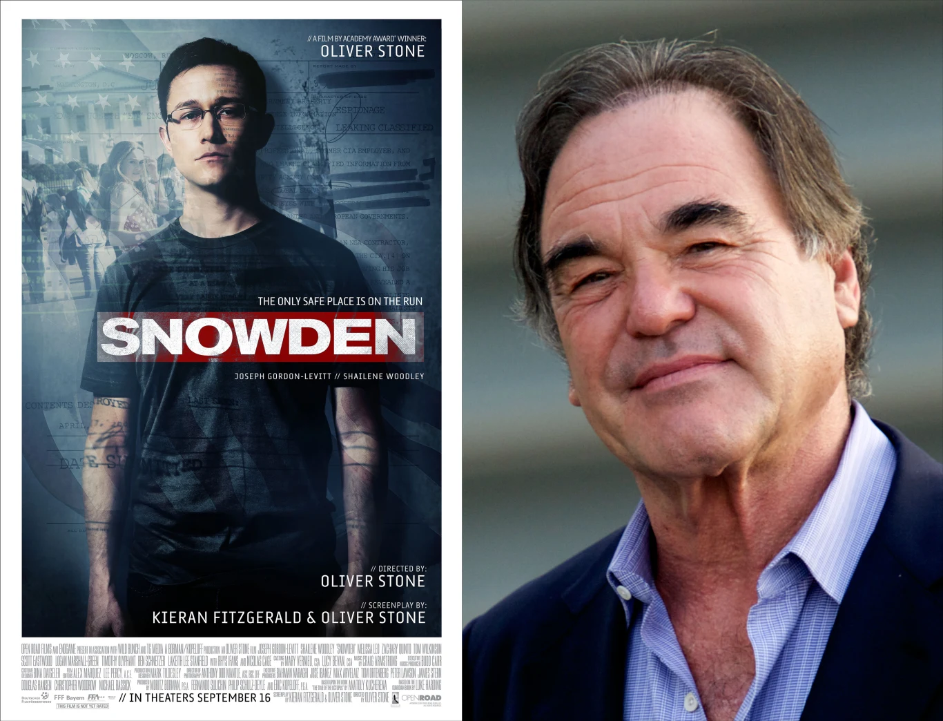 Na premierę czeka najnowszy obraz Stone'a - biograficzny "Snowden" o byłym pracowniku CIA Edwardzie Snowdenie, oskarżonym przez władze USA o ujawnienie tajnych informacji.

"To wstyd, że Barack Obama jest zaangażowany w polowanie na Snowdena. Dla mnie Snowden to bohater, ponieważ ujawnił tajemnicę, o której wszyscy powinniśmy wiedzieć, a mianowicie, że rząd Stanów Zjednoczonych wielokrotnie naruszył czwartą poprawkę do Konstytucji" - Stone oświadczył w 2013 roku podczas festiwalu filmowego w Karlowych Warach.