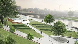 Pomnik Armii Krajowej "Wstęga Pamięci" pod Wawelem