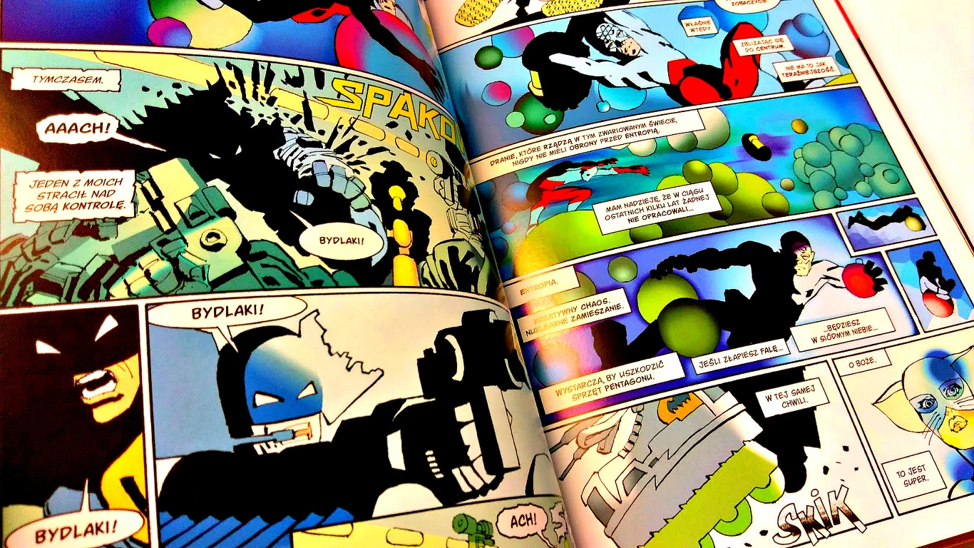 Jedna ze stron komiksu Mroczny Rycerz Kontratakuje Jedna ze stron komiksu Mroczny Rycerz Kontratakuje