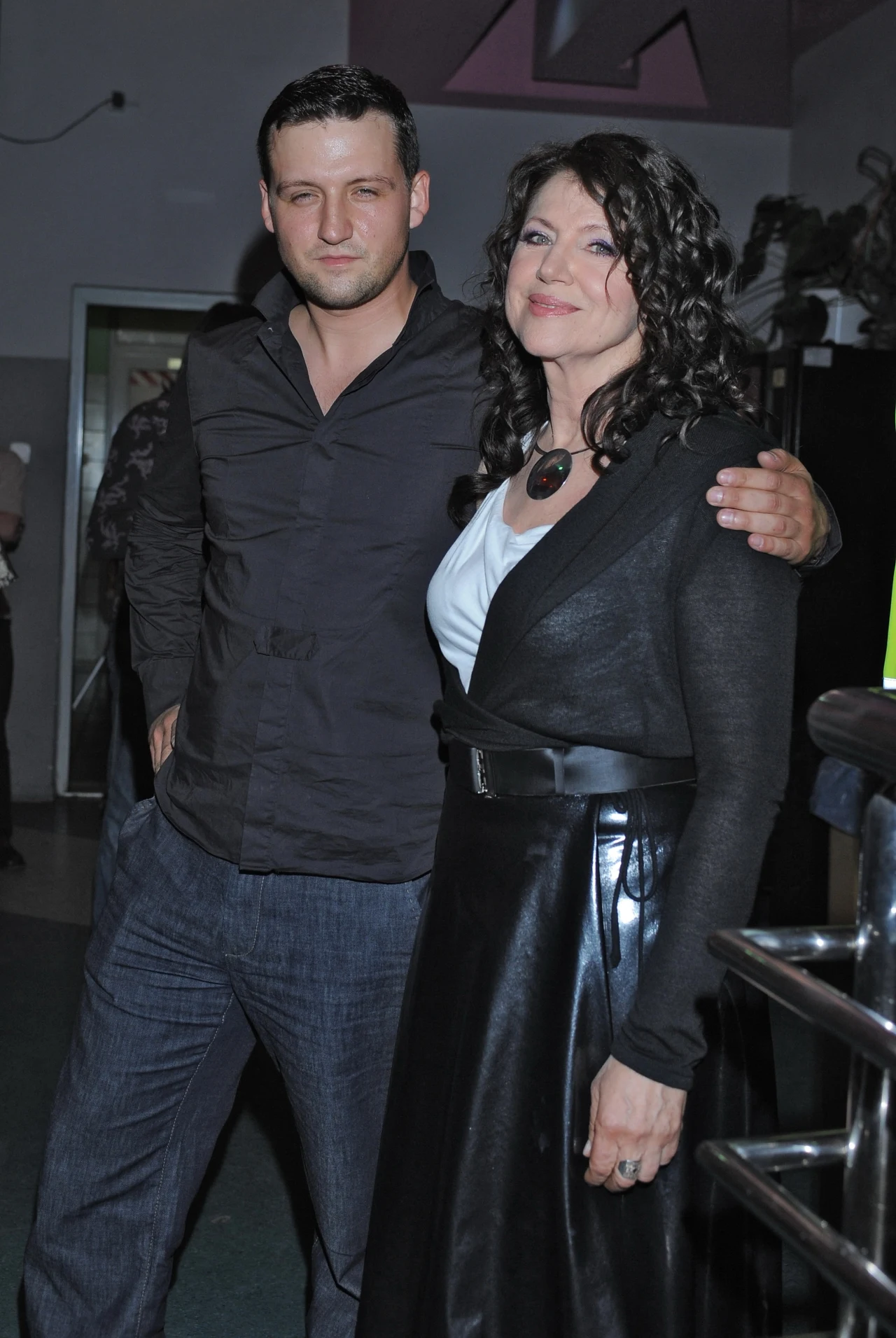 Halina Frąckowiak z synem Halina Frąckowiak z synem