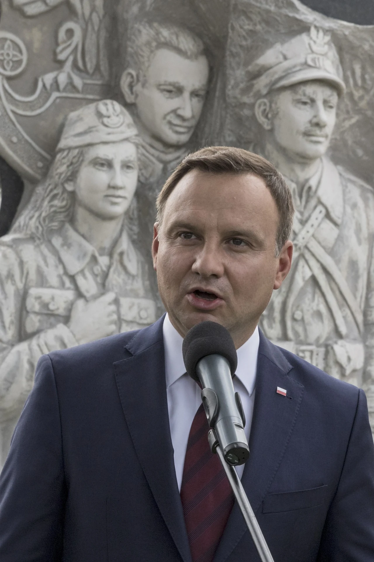 Andrzej Duda odsłonił w amerykańskim Doylestown w Pensylwanii pomnik Żołnierzy Wyklętych Andrzej Duda odsłonił w amerykańskim Doylestown w Pensylwanii pomnik Żołnierzy Wyklętych
