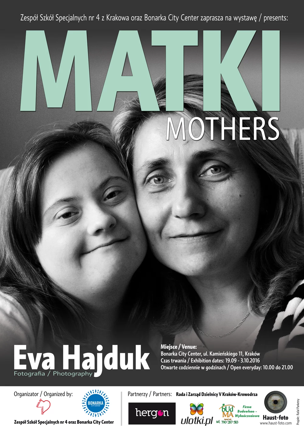 Zaproszenie na wystawę pt. "Matki" autorstwa Evy Hajduk Zaproszenie na wystawę pt. "Matki" autorstwa Evy Hajduk