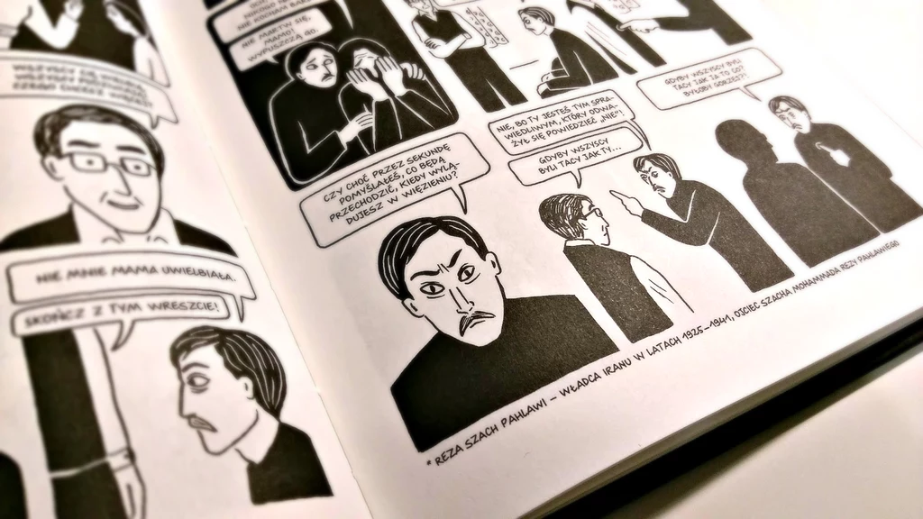 Jedna z kart komiksu Marjane Satrapi