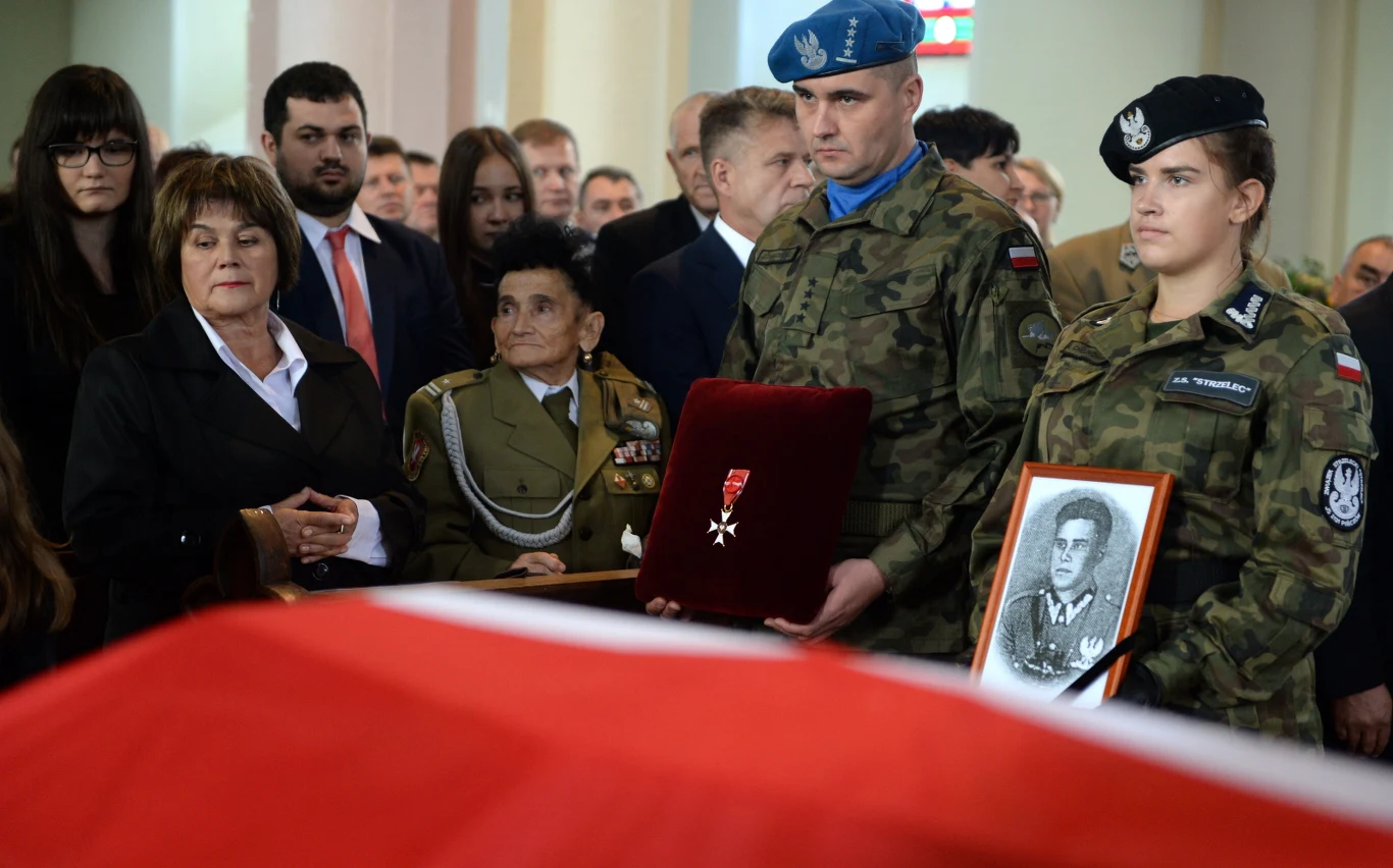 Żona Aleksandra Życińskiego "Wilczura" - major Józefa Życińska 