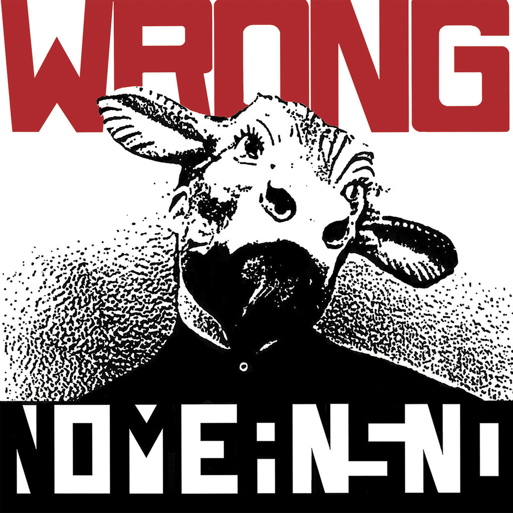 Okładka płyty "Wrong" NoMeansNo z 1989 r.