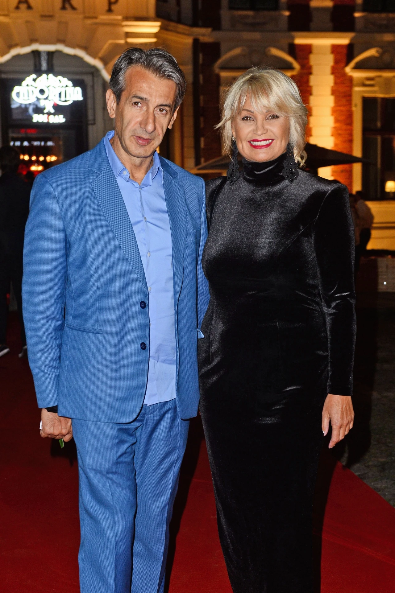 Iwona Pavlović z mężem