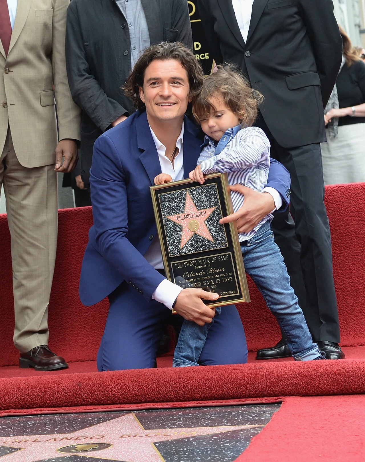 Orlando Bloom z synem, Flynnem Orlando Bloom z synem, Flynnem