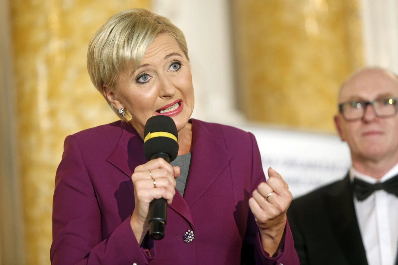 Na zdjęciu: Agata Duda na Gali finałowej Lodołamacze 2016 