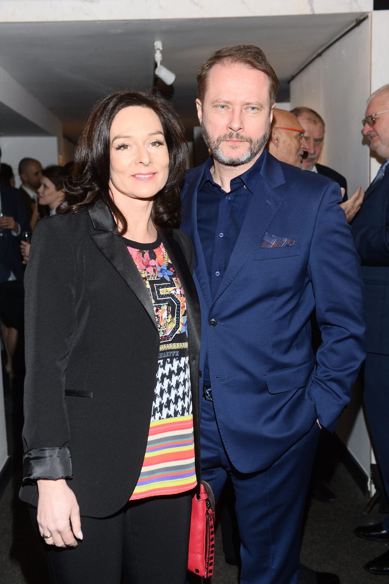 Artur Żmijewski z żoną