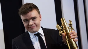 Reżyser filmu "Ostatnia rodzina" Jan P. Matuszyński ze Złotymi Lwami