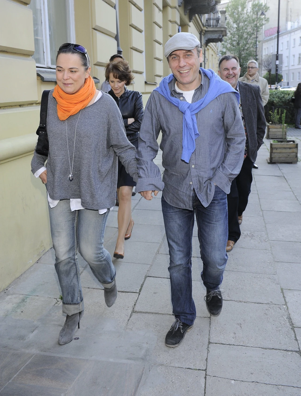 Tomasz Sapryk z żoną