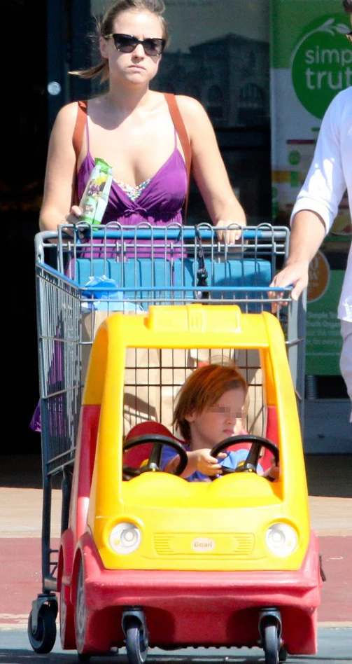 Bachleda-Curuś z synem