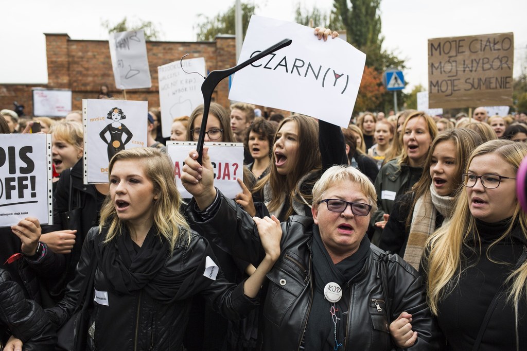 Uczestniczki "Czarnego Protestu"