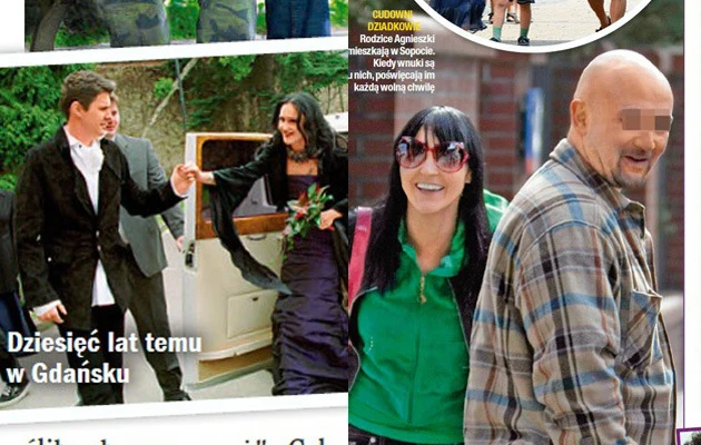 Chylińska z pierwszym i drugim mężem Chylińska z pierwszym i drugim mężem