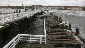 Wichura uszkodziła molo