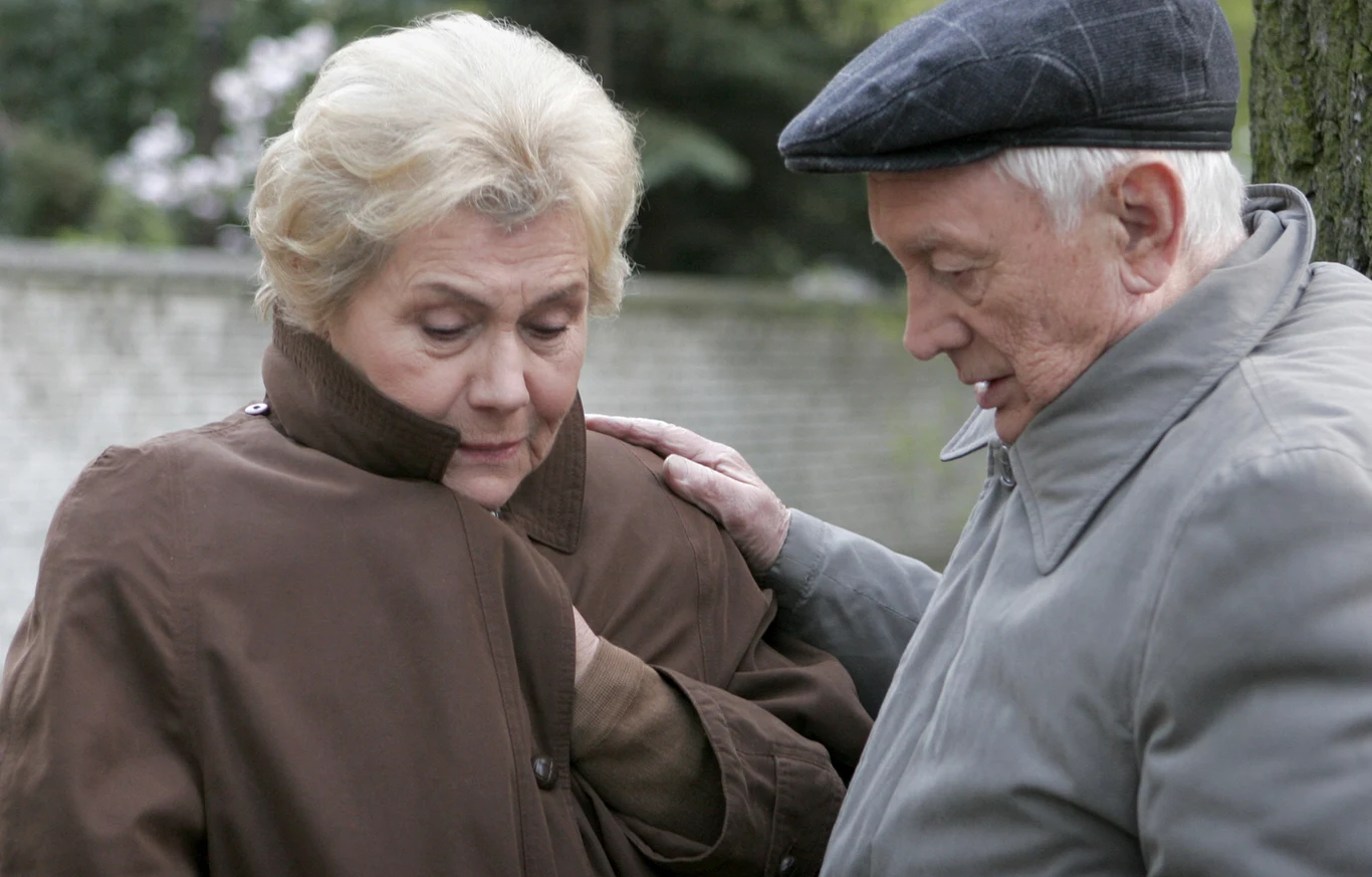 Teresa Lipowska i Witold Pyrkosz na planie "M jak miłość" Teresa Lipowska i Witold Pyrkosz na planie "M jak miłość"