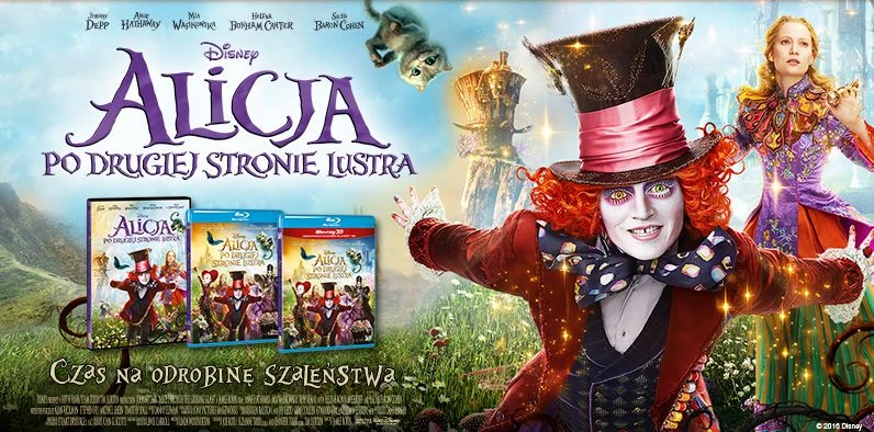 Dystrybutorem filmu "Alicja po drugiej stronie lustra" na płytach DVD i Blu-ray jest Galapagos Films