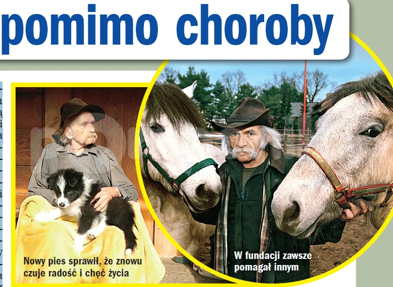 Zwierzęta sprawiają mu radość