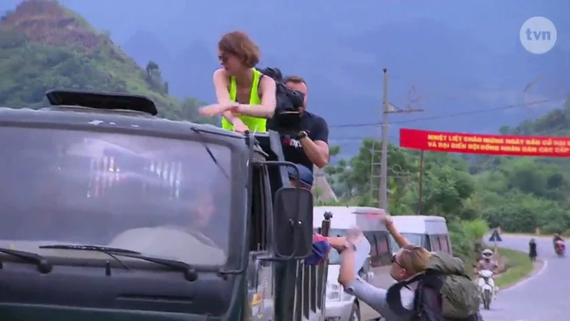 Renata na planie "Azja Express"